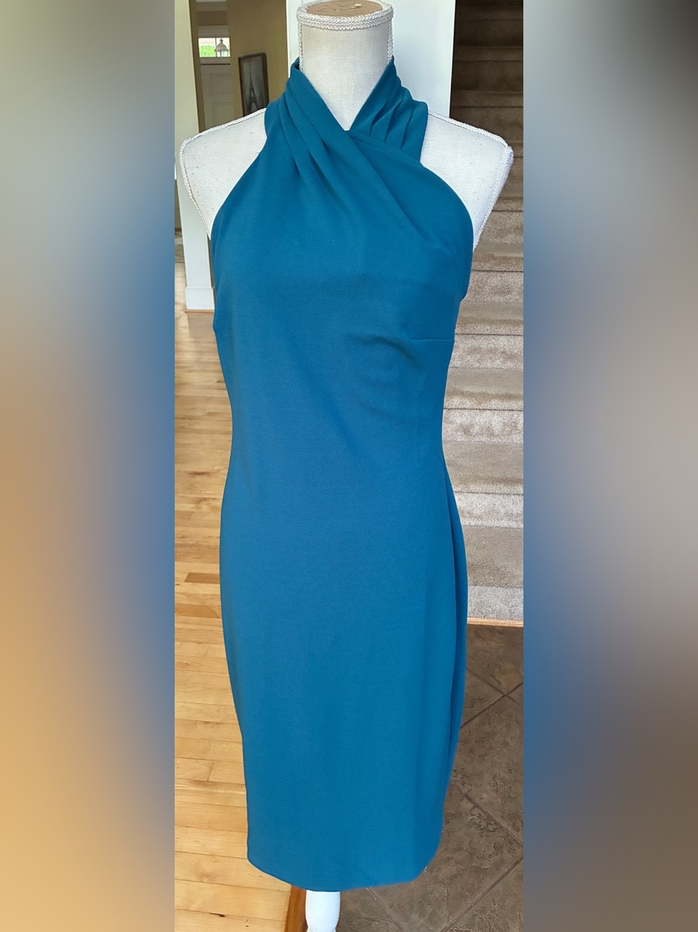 RACHEL Rachel Roy Teal Sleeveless Maxi Dress